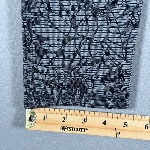 Fabletics Kate Hudson Leggings Womens Small Grey‎ Textured Floral Seamless Crop - Picture 5 of 9